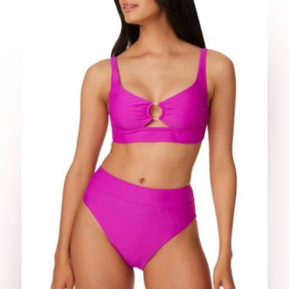 Bar III Other - BAR III women’s Banded Bikini Top & Bottoms in neon orchid  mixed sizes L/XL NEW
